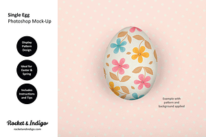 Single Egg Easter Photoshop Mock-Up