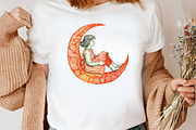 Watercolor Thanksgiving Girl Clipart, an Illustration by Canvas Craft (Thumbnail 4 of 7)