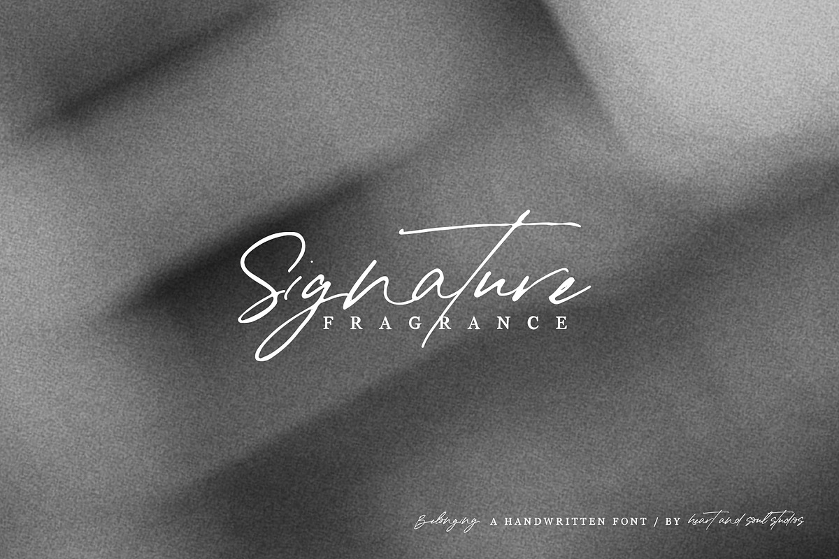 belonging | a handwritten font, a Script Font by Heart + Soul Studios (Photo 7 of 12)