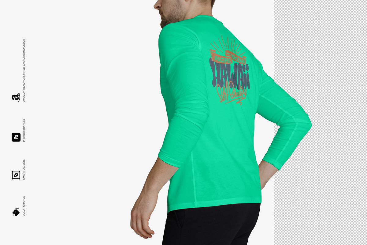 Long Sleeve T-shirt Mock-Up, a Shirt Mockup by Mock-up Store (Photo 4 of 8)