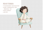 Cute Spa Relaxation Clipart Set, an Illustration by MockupWizard (Thumbnail 4 of 5)