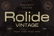 Rolide Vintage, a Sans Serif Font by Craft Supply Co. (Thumbnail 1 of 8)