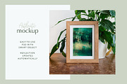 Wood Frame Mockup 3x2 Portrait#B, a Print Template by Julia Jane Creative (Thumbnail 3 of 5)