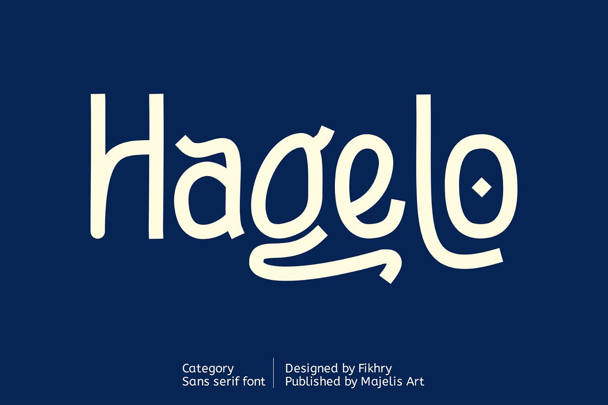 Hagelo, a Sans Serif Font by Majelis Art (Photo 1 of 10)