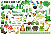 St Patrick's Day Clip Art, an Illustration by FrankiesDaughtersDesign (Thumbnail 1 of 8)