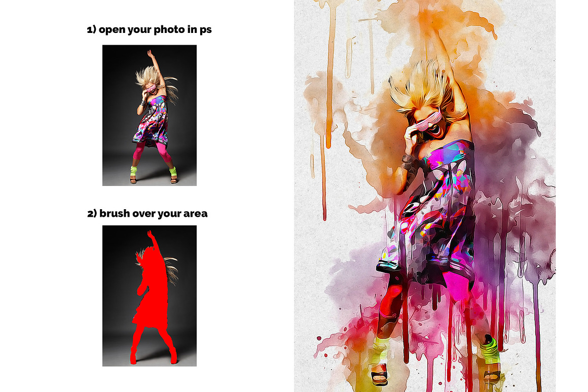 830 Creative Photoshop Action BUNDLE, an Action Add-On by Design Forest (Photo 33 of 133)