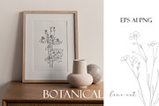 Botanical hand - drawn line art, an Illustration by velychko.ua (Thumbnail 2 of 6)