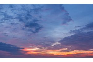 Sunset sky background, a Nature Photo by f9photos