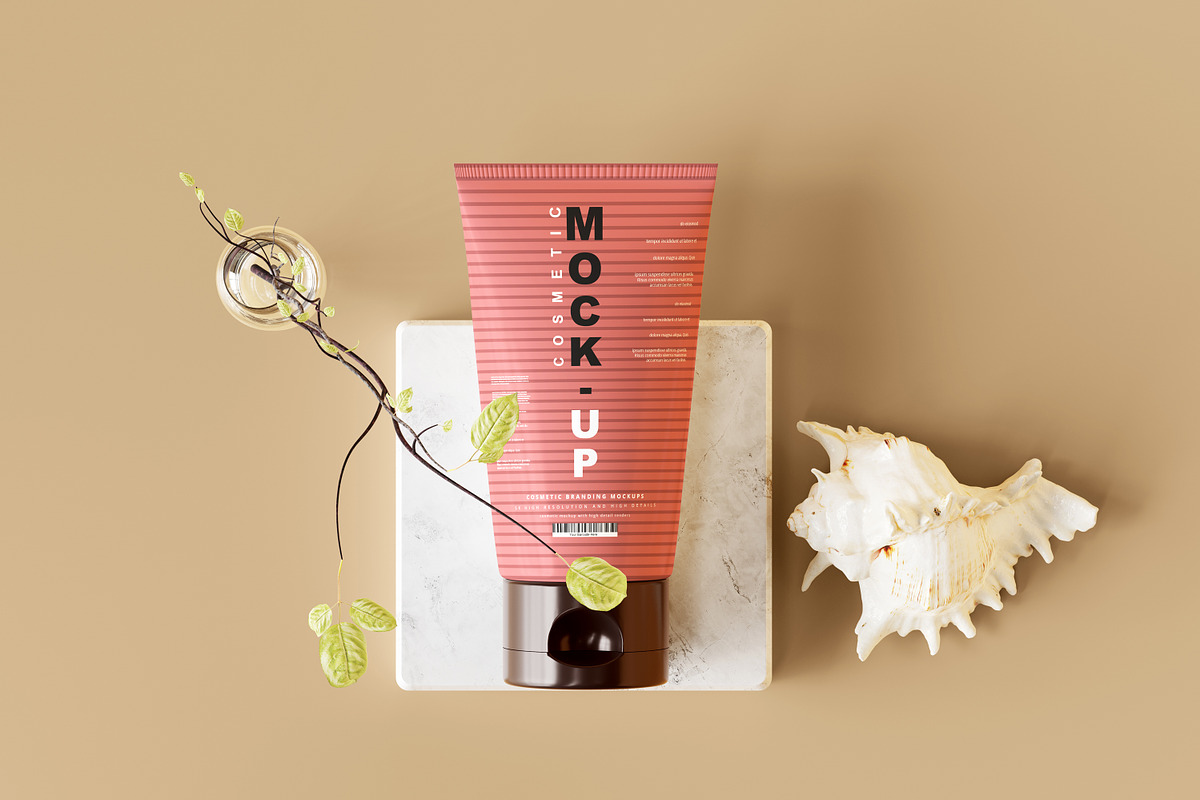 250+ Cosmetic Branding Mockup Bundle, a Cups & Container Mockup by pmvch (Photo 117 of 273)