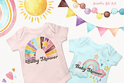 80 Boho rainbow watercolor elements, a Decorative Illustration by KarinkaBU (Thumbnail 4 of 6)