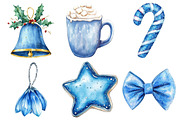 Blue Christmas Clipart Sublimation, an Illustration by Daily.Designs (Thumbnail 4 of 5)