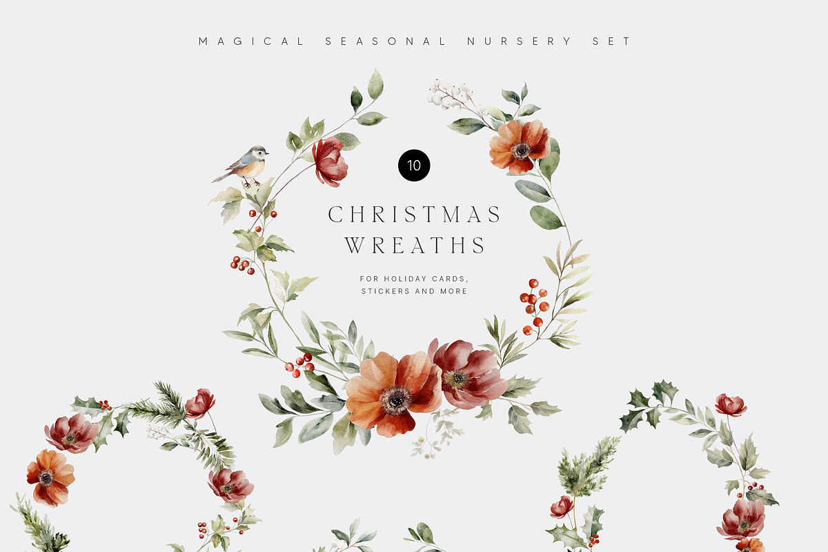 MY FIRST CHRISTMAS Watercolor Set, a Decorative Illustration by Muse Artist (Photo 21 of 25)