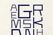 Vandelay - Geometric Display Font, a Font by Sombrero Craft (Thumbnail 3 of 4)