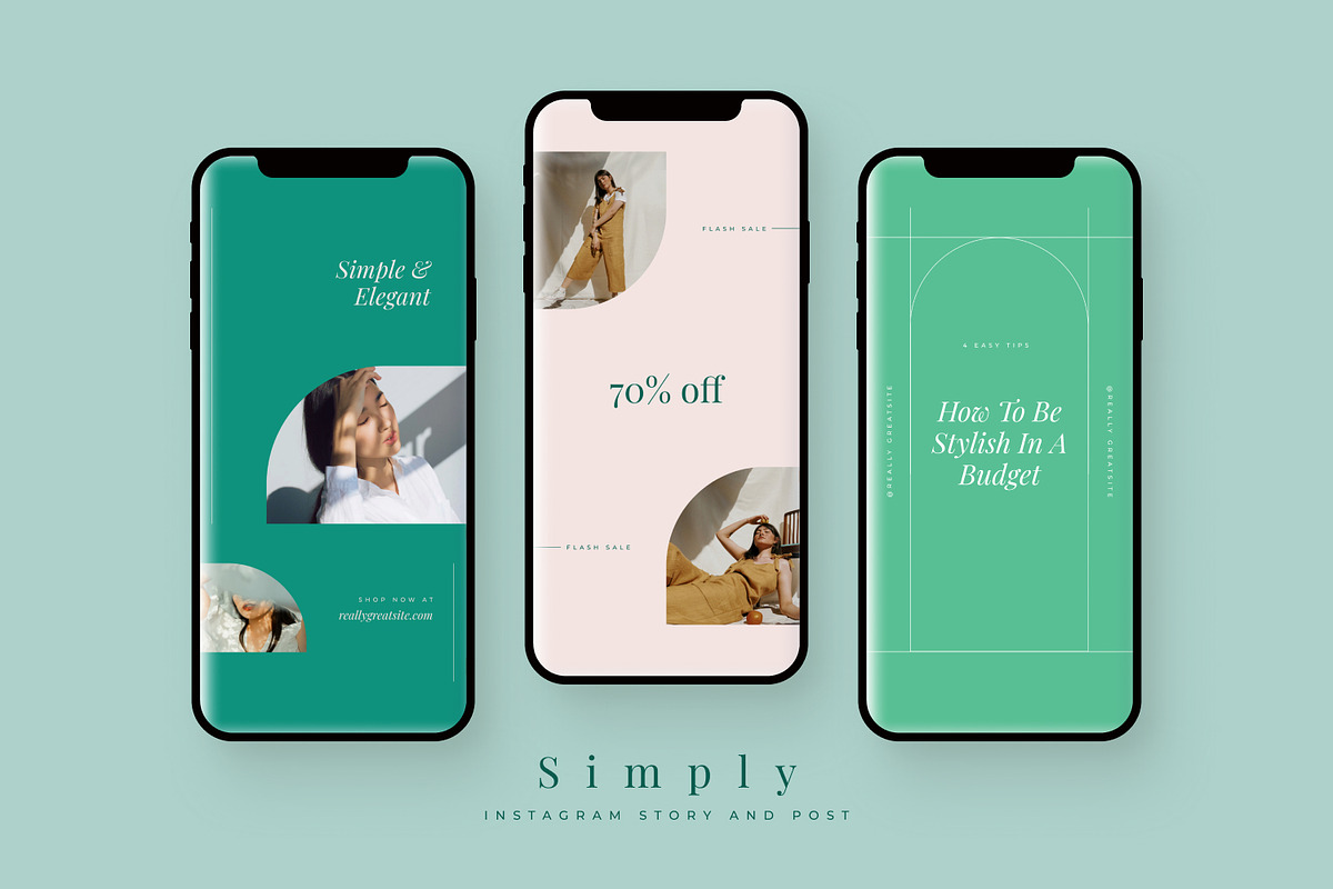 Simply - Instagram Stories and Post, a Social Media Template by MYDesign (Photo 2 of 5)