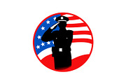 USA Officer Salute Icons Set, an Object Graphic by yasushie (Thumbnail 3 of 16)