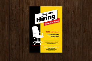 We Are Hiring Flyer, a Templates & Theme by DesignWorkz