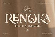 Renoka– Cinematic Wedding Serif Font, a Serif Font by Sensatype (Thumbnail 1 of 12)