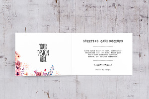 Horizontal Greeting Card Mockups