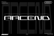 ARCEND - Futuristic Modern, a Sans Serif Font by Vroz Studio (Thumbnail 1 of 7)