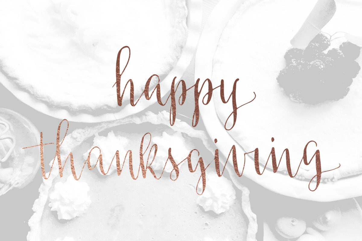 Thanksgiving Calligraphy Overlays, a Decorative Illustration by Irina Vascovet (Photo 6 of 7)