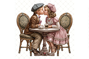 Romantic Couple Clipart JPG, a Person Illustration by Memories By Lea (Thumbnail 7 of 18)