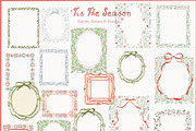 Christmas Frames Borders Templates, a Decorative Illustration by whiteheartdesign (Thumbnail 15 of 24)