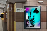 Warsaw Metro Ad Screen Set 1, an Advertising Mockup by Graphic Shelter (Thumbnail 2 of 3)