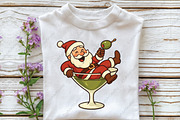 Santa Martini Christmas Martini PNG, an Illustration by CraftArtStudio (Thumbnail 3 of 4)