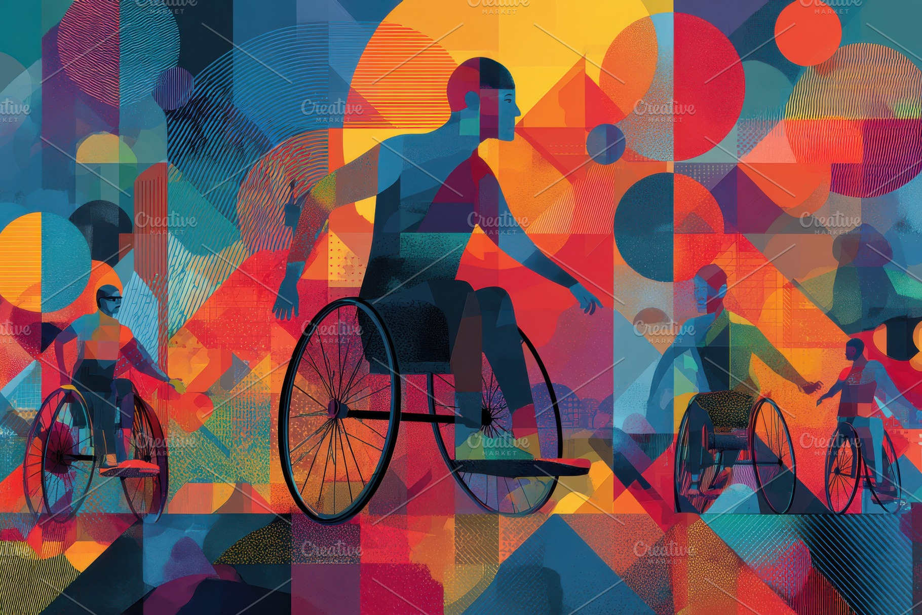Wheelchair users dynamic movement ab, a Photo by Pixeness Studio