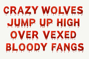 Blood 3D Font, a Font by Loudoun Design Co. (Thumbnail 4 of 6)