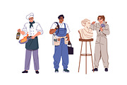 People of different professions set, a Work Illustration by PaperTrident (Thumbnail 16 of 22)
