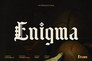 CS Enigma Drawn, a Blackletter Font by Craft Supply Co. (Thumbnail 1 of 8)
