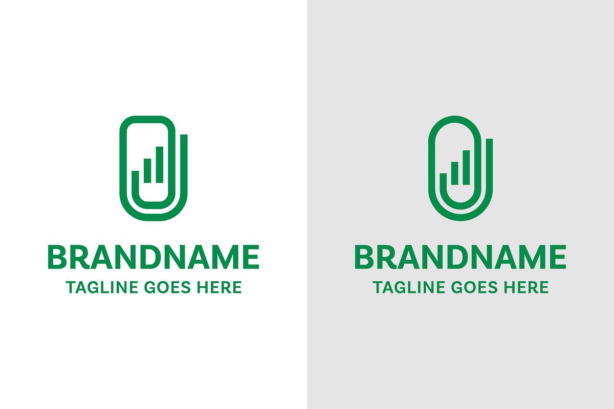 Finance Paperclip Modern Line Logo, a Branding & Logo Template by Pray Art Design Studio (Photo 1 of 2)