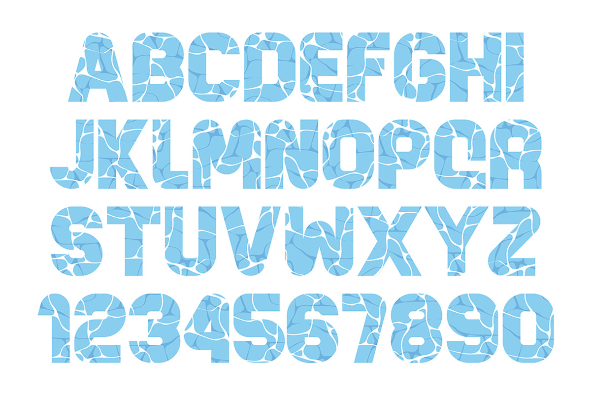 Water Font, a Graphic by Volyk (Photo 2 of 3)