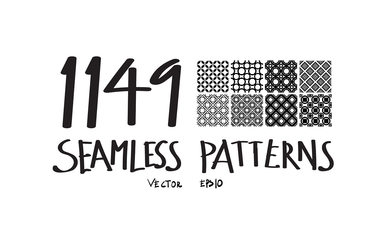 1149 Geometric Seamless Patterns, a Pattern Graphic by TKDoodle (Photo 1 of 5)