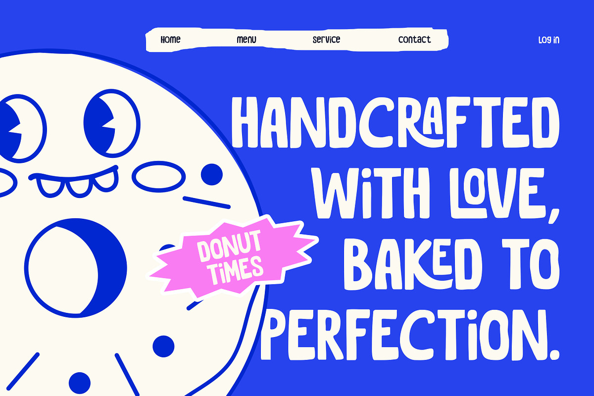 Glubio - Funky Display Font, a Sans Serif Font by Flawless And Co (Photo 3 of 10)