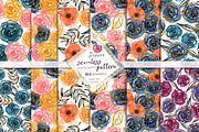 boho flowers, 8 Seamless Pattern 020, a Pattern Graphic by Drawberx (Thumbnail 2 of 10)