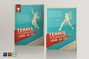 Poster,Flyer in Retro Style.Sport.