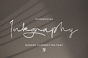 Inkgraphy Handwritten Script Font, a Script Font by MJtypefoundry (Thumbnail 1 of 10)