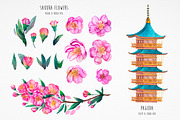 Sakura. Riot of Cherry blossom., a Decorative Illustration by AlexGreenArt (Thumbnail 3 of 7)