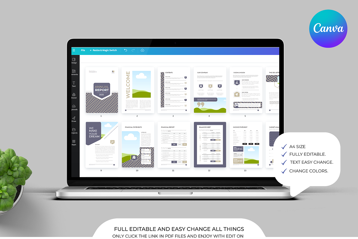 Annual Report, Canva | Docx | PPT, a Brochure Template by Template Zone (Photo 12 of 13)