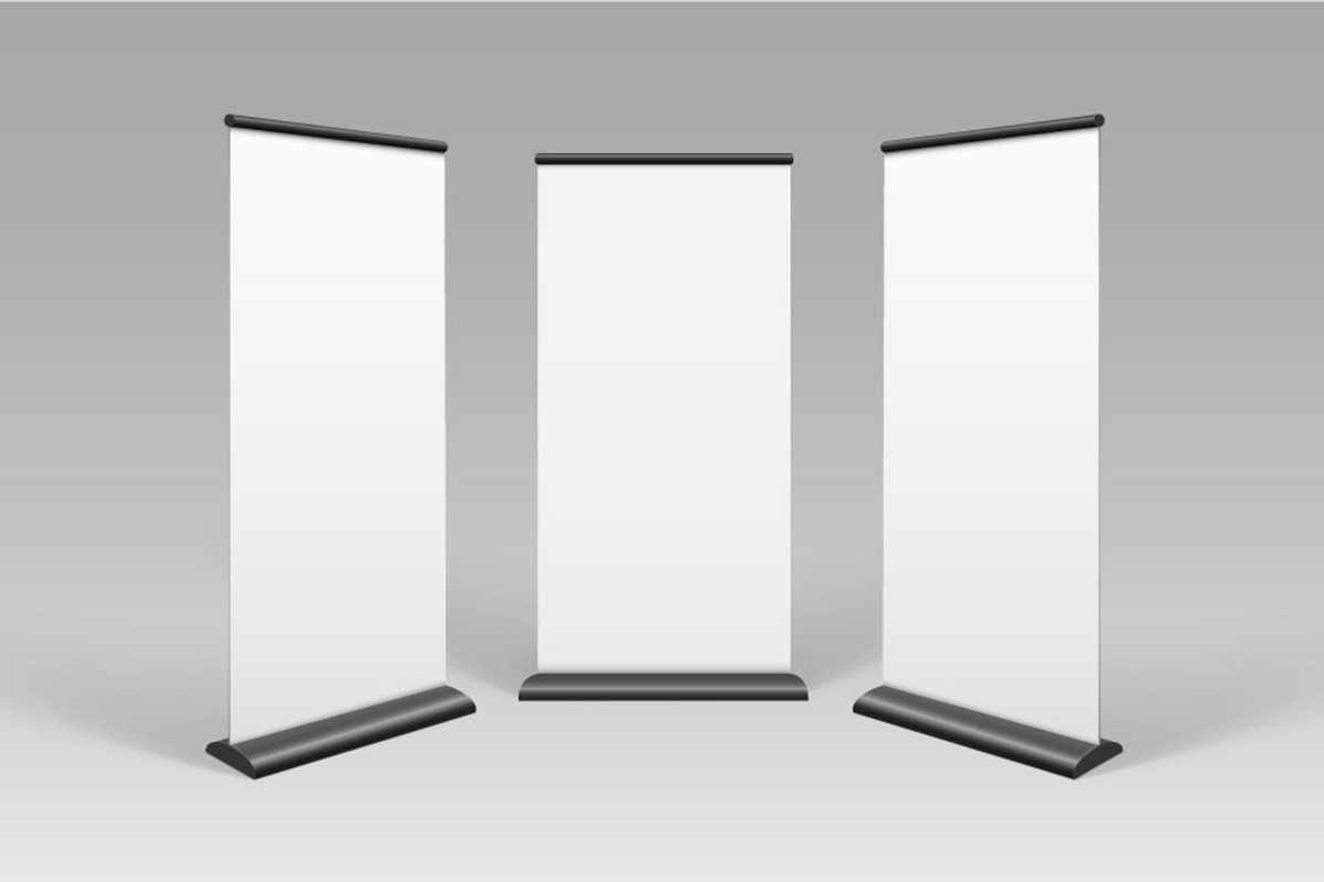 Vector Advertising Stands Set, a Print Template by Zonda