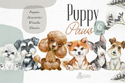 Puppy Paws 6. Watercolor Collection, an Illustration by OctopusArtis (Thumbnail 1 of 11)