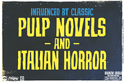 Silenzio Giallo - MCM Horror Font, a Sans Serif Font by Remedy667 (Thumbnail 2 of 5)