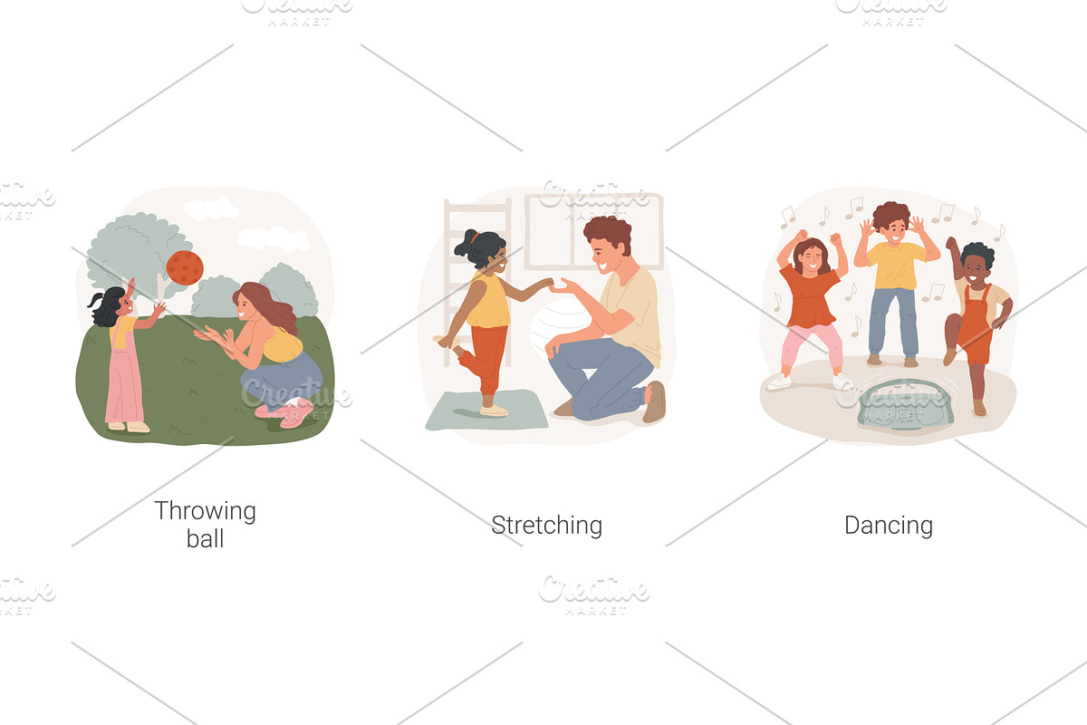 Physical exercise in autism daycare, an Education Illustration by Visual Generation