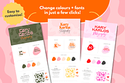 Bold logo design, Canva Branding Kit, a Branding & Logo Template by Kurly Creative (Thumbnail 4 of 12)