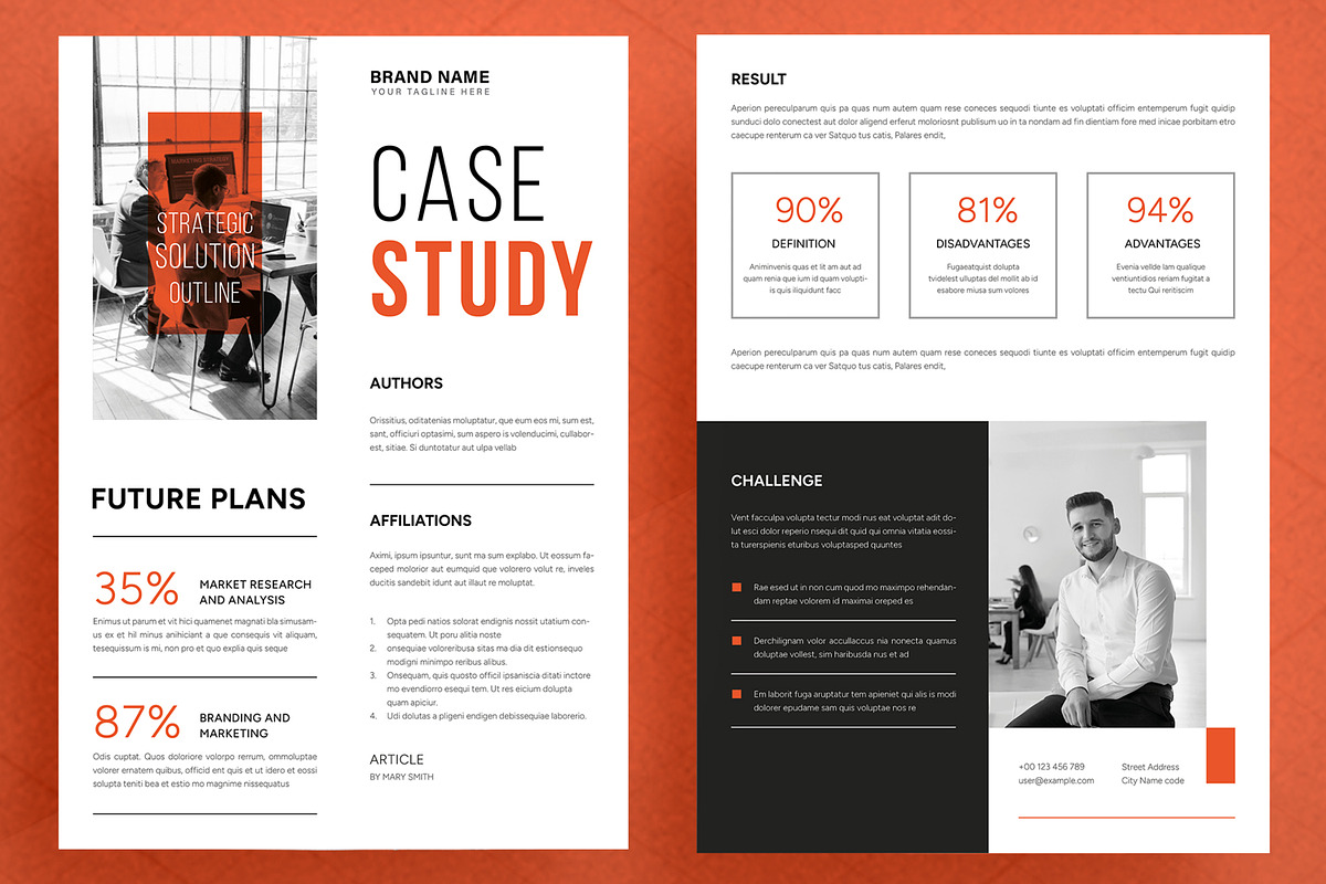 Business Success Case Study Template, a Stationery Template by ContestDesign (Photo 1 of 3)