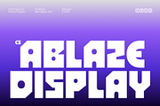 CS Ablaze – Bold Display Font, a Sans Serif Font by Craft Supply Co. (Thumbnail 1 of 8)
