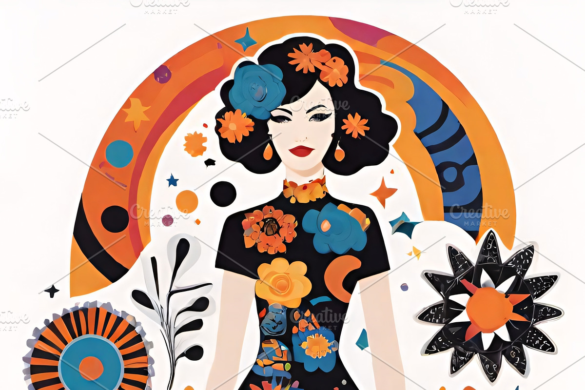 Floral Goddess Bundle, an Illustration by ETARA by Mea Hau (Photo 4 of 6)