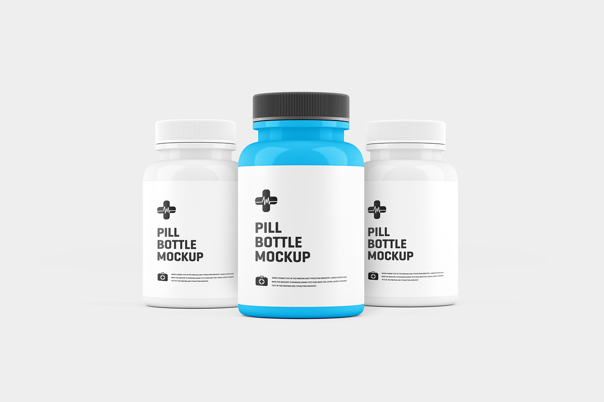 Pill Bottle Mockup, a Cups & Container Mockup by Toasin Studio (Photo 1 of 11)
